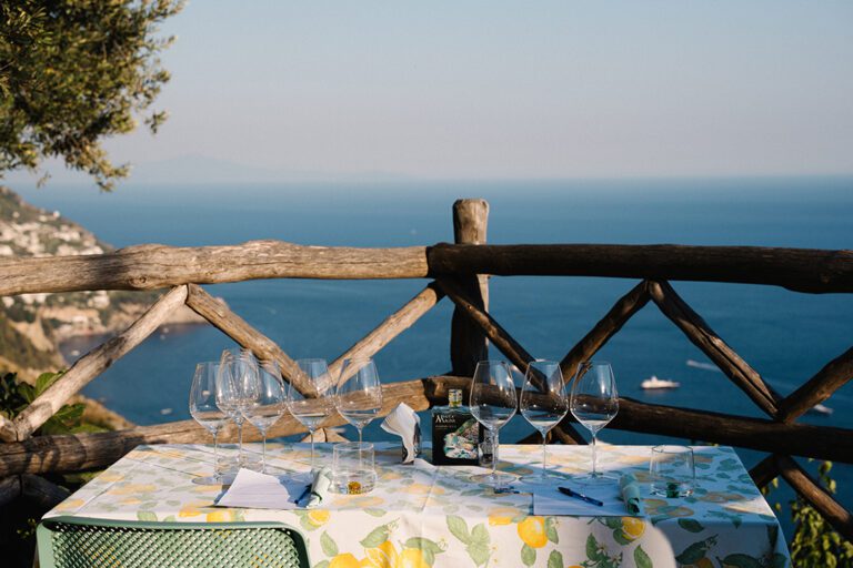 Hike part of the Path of the Gods, then dine with a sommelier in the sky