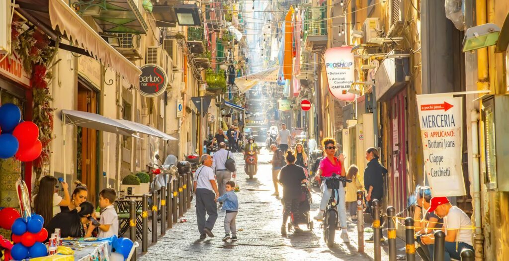 Arrival in Naples